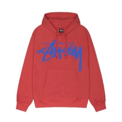 Felpa stussy rossa on sale