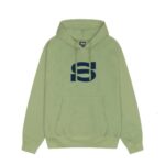 Stussy Lettera Uomo Verde Felpa