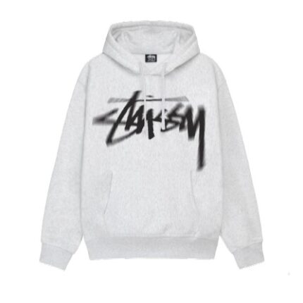 Stussy Cappuccio Dizzy Stock Bianca Felpa