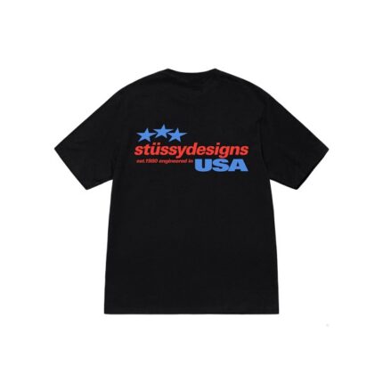 Stussy Disegni USA Nero T-Shirt